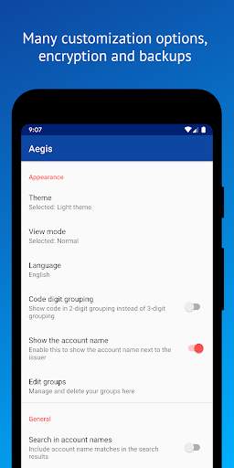 Aegis Authenticator - Two Factor (2FA) app screenshot 2