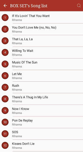 All Rihanna Songs Lyrics screenshot 1