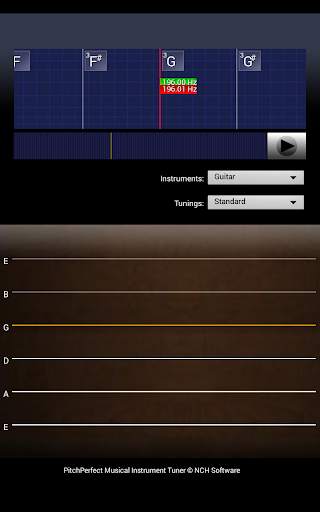 PitchPerfect Guitar Tuner Free screenshot 1