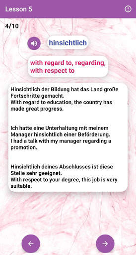 Learn German Vocabulary Free screenshot 3