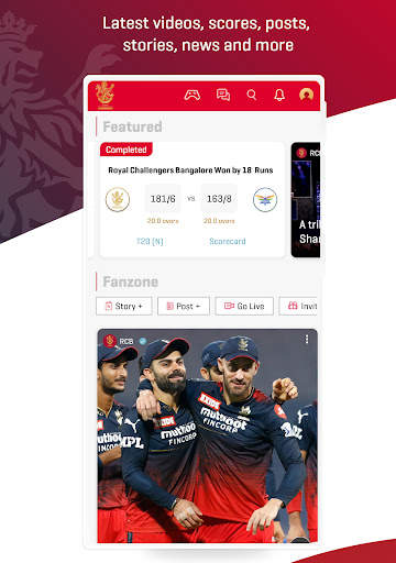 RCB Official- Live IPL Cricket screenshot 19