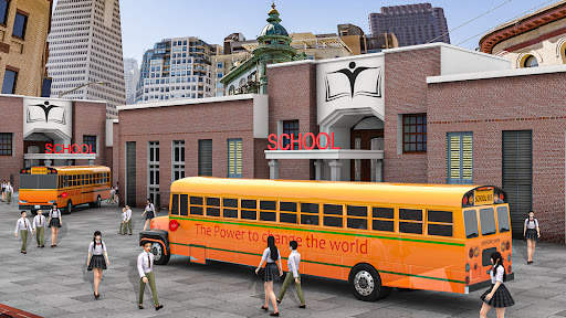 Modern School Bus Driving Sim screenshot 1