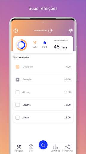 Meal Reminder - Emagrecimento screenshot 2