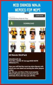 Mod Shinobi Ninja Heroes for Mcpe screenshot 3