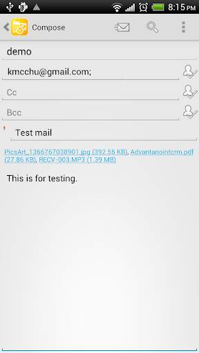 Mobile Access for Outlook Lite screenshot 5