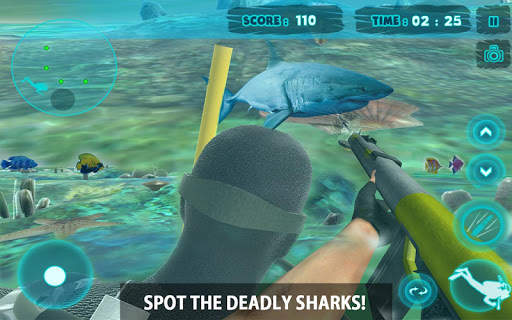 Shark Attack Spear Fishing 3D screenshot 13