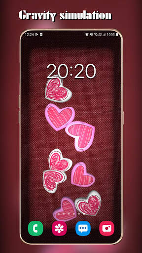 3D My Name Live Wallpaper - Gravity background screenshot 1