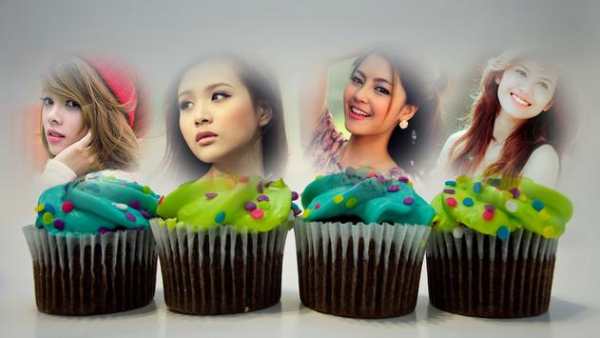 Cup Cake Multi Photo Frames screenshot 3