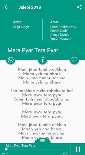 Arijit Singh Songs Lyrics screenshot 2