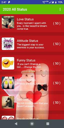 2021 All Best Status screenshot 2