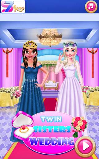 TWIN SISTERS WEDDING - Wedding games for girls screenshot 1