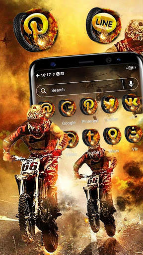 Motocross Biker Theme screenshot 4