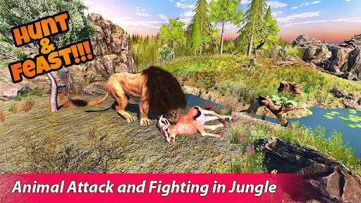 Wild Lion Games 2021: Angry Jungle Lion Games 3D screenshot 4