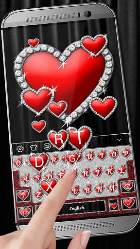 Love & Hearts Keyboard Theme screenshot 1