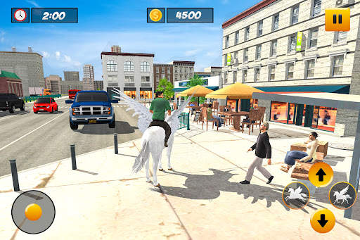 Flying Unicorn Taxi Simulator screenshot 4