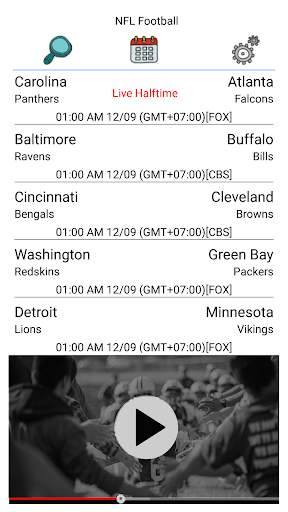 Live HD Sports: XFL NFL NBA NHL MLB NCAA Streaming screenshot 1