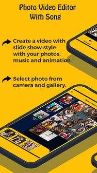 Photo Video Editor With Song screenshot 1