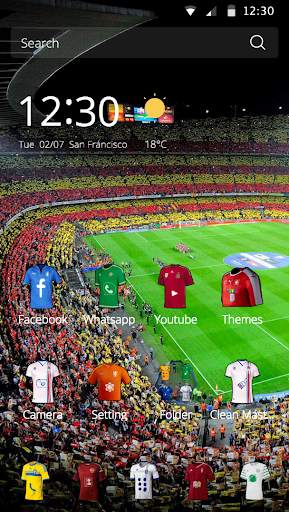 Soccer jerseys theme screenshot 1