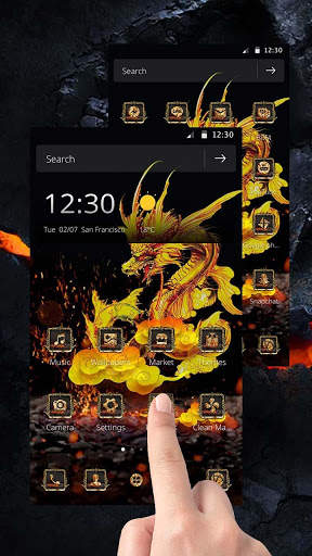 Fire Dragon Theme screenshot 2