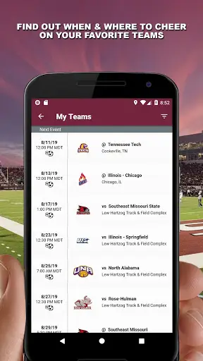 Saluki Athletics screenshot 2