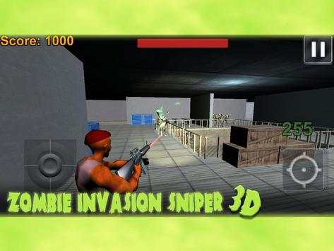 Zombie Invasion Sniper 3D screenshot 1