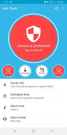 Anti Theft: Best Phone Security Alarm app screenshot 1