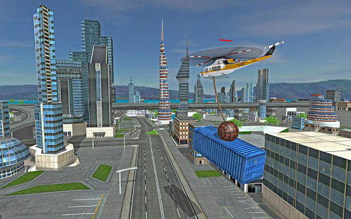 Futuristic Helicopter Rescue Simulator Flying screenshot 3