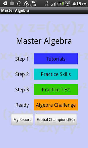 Master Algebra Lite screenshot 1