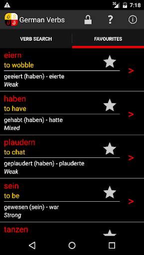 German Verbs screenshot 2