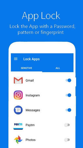 Secure AppLock (Lock App, Pin, Pattern & Finger) screenshot 1