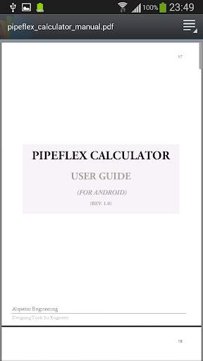 Pipeflex Calculator скриншот 2