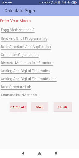 VTU(CBCS) SGPA CGPA CALCULATOR screenshot 4