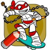 Coloring Game for Ninja Turtle