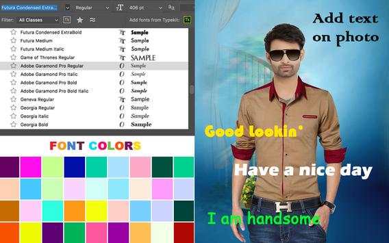 Men Check Shirt Photo Suit - Man Casual Shirt screenshot 8