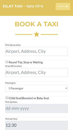 Eilat Taxi - Israeli transportation screenshot 1