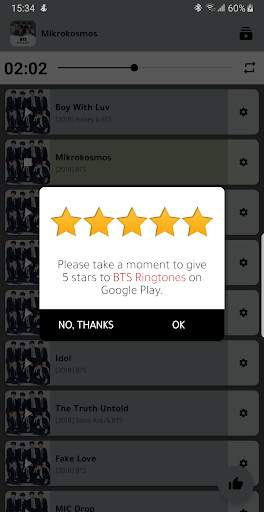 BTS Offline - Kpop Ringtones screenshot 2