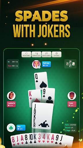 Spades Offline - Card Game screenshot 11