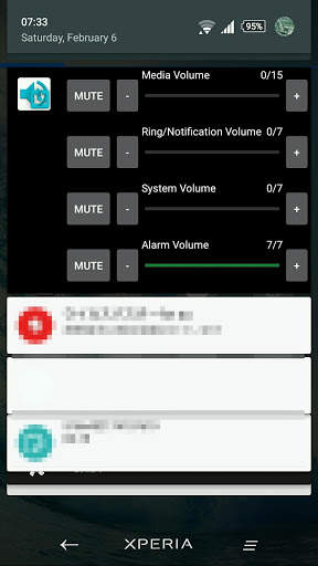 VolumeControl in status bar screenshot 2