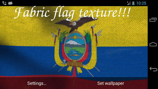 Ecuador Flag Live Wallpaper screenshot 7