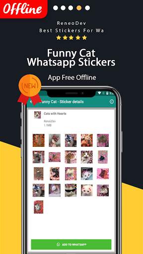 WAStickerapps Funny Cat screenshot 4