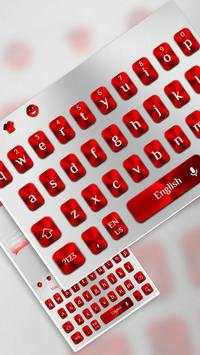White Red Keyboard screenshot 1