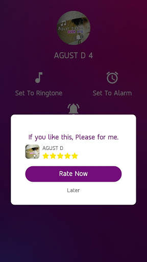 BTS Suga AGUST D - Free Ringtone KPOP screenshot 5