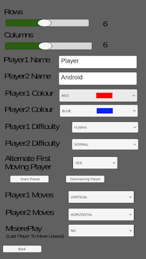 Cram Domineering screenshot 3