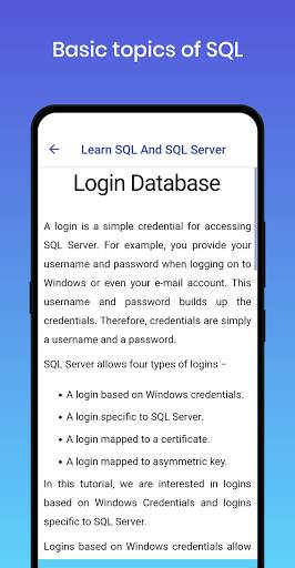 Learn SQL and SQL Server скриншот 6