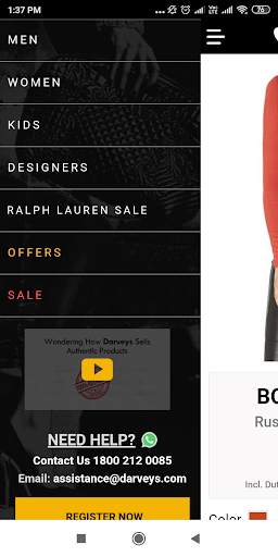 Darveys Luxury Shopping India screenshot 3