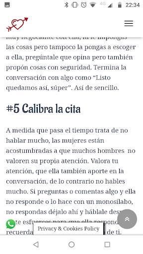 Cómo enamorar a una mujer por whatsapp screenshot 5