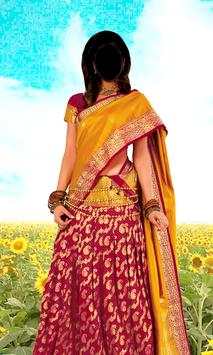 Women half saree screenshot 5