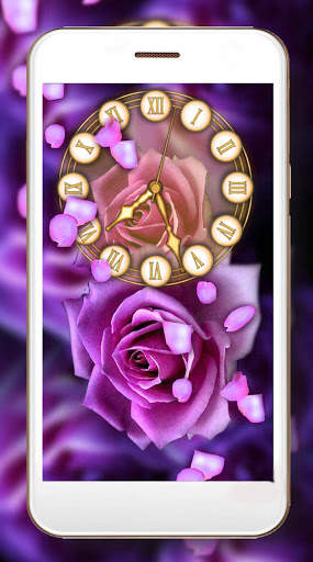 Roses Clock Live Wallpaper screenshot 7