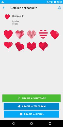 Heart sticker for Telegram WhatsApp Signal screenshot 5