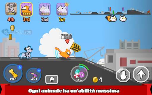 Pets Race - Gioco Multiplayer PvP Online di Corsa screenshot 3